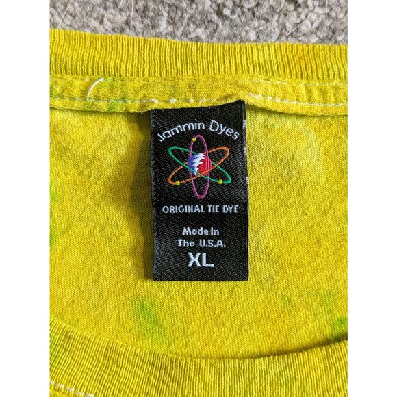Tie Dye T-Shirt By Jammin Dyes, Fleur De Lis, NOLA, Deadhead - XL Made in USA - Picture 2 of 13